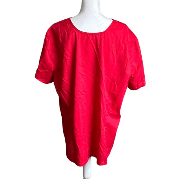 Landau Pro Flex Red Short Sleeve Scrub Size 3XL - Picture 5 of 17